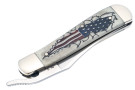 Case Russlock - Smooth Natural Bone - American Flag