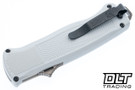 Benchmade Shootout 5370FE-10 - Cool Gray Givory - Flat Earth S30V Tanto Blade