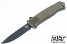 Benchmade Shootout 5371BK-03 - Ranger Green Grivory - Black DLC S30V Drop Point Blade