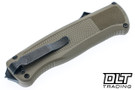 Benchmade Shootout 5371BK-03 - Ranger Green Grivory - Black DLC S30V Drop Point Blade