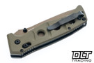 Benchmade Adamas 275SFE-04 - OD Green G-10 - Cerakote MagnaCut Drop Point Blade - Partially Serrated