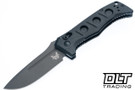 Benchmade Mini Auto Adamas 2730GY-04 - Black G-10 - Cerakote MagnaCut Drop Point Blade