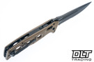 Benchmade Auto Adamas  2750SGY-05 - Desert Tan G-10 - Cerakote MagnaCut Drop Point Blade - Partially Serrated