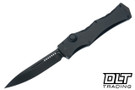 Microtech Halo IV - Hardcoat Anodized Aircraft Alloy Handle - DLC Apocalyptic Blade - Marfione Select - 1150-1DLCTMS1