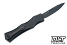 Microtech Halo IV - Hardcoat Anodized Aircraft Alloy Handle - DLC Apocalyptic Blade - Marfione Select - 1150-1DLCTMS1