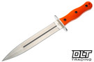 Boker Plus HL Boar Dagger - Orange TPR - Fixed 440C Dagger Blade