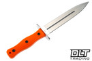 Boker Plus HL Boar Dagger - Orange TPR - Fixed 440C Dagger Blade