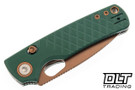 Vosteed Porcupine - Green G-10 - Copper Dune 14C28N Blade