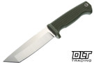 Demko FreeReign Tanto AUS10A - OD Green Handle