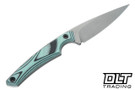 Gaskill Arc - AmeraGrip G-10 Tiffani Blue with Black Nitrile - MagnaCut Blade