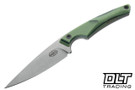Gaskill Arc - Lime Green Paper Micarta with Double Black Lines - MagnaCut Blade