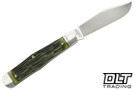 RoseCraft Cumberland River Coke Bottle - Vintage Jigged Bone - Brushed Satin 14C28N Clip Point Blade