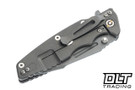 Hinderer Eklipse Skinny Fullered Harpoon Spanto MagnaCut - Working Finish Titanium & Blade - Black G-10