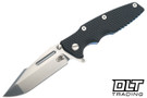 Hinderer Eklipse Skinny Fullered Harpoon Spanto MagnaCut - Blue Anodized Titanium - Stonewashed Blade - Black G-10