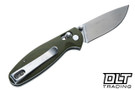 ESEE Expat Medellin II - OD Green Canvas Micarta - Stonewash S35VN Drop Point Blade