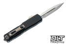 Microtech UTX-70 Gen IV - Black Handle - Stonewash Blade - 11474-10
