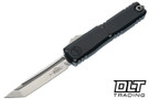 Microtech UTX-70 Gen IV - Black Handle - Stonewash Blade - 11494-10