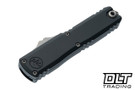 Microtech UTX-70 Gen IV - Black Handle - Stonewash Blade - 11494-10