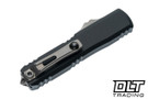 Microtech UTX-70 Gen IV - Black Handle - Stonewash Blade - 11494-10