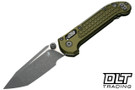 Microtech LUDT Ram-Lok T/E - OD Green Handle - Apocalyptic Blade - 1136RL-10APFROD