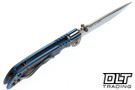 Spartan Blades Harsey Folder 3.25 - Angel Blue Bronze Anodized Titanium - Stonewash MagnaCut Blade