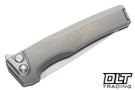 MachineWise Sonora - Raw Ti Bolster -  Smooth Titanium Handle - Stonewash S90V Blade #2212