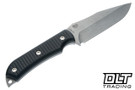 McNees FX Agent - Black G-10 - Atomic Stonewash 3V Blade