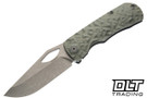 McNees 3.25" Little Dixon - Rock - Atomic Green & Blue Titanium - Stonewash Hardware