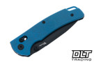 Reate Horizon X - Blue Glass FatCarbon - Black PVD Nitro-X7 Drop Point Blade