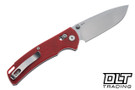 Reate Horizon X - Red Glass FatCarbon - Stonewash Nitro-X7 Drop Point Blade