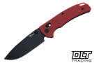 Reate Horizon X - Red Glass FatCarbon - Black PVD Nitro-X7 Drop Point Blade