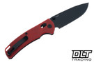 Reate Horizon X - Red Glass FatCarbon - Black PVD Nitro-X7 Drop Point Blade