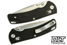 Reate Horizon X - Black Glass FatCarbon - Stonewash Nitro-X7 Drop Point Blade
