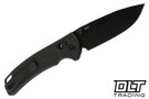Reate Horizon X - Black Glass FatCarbon - Black PVD Nitro-X7 Drop Point Blade