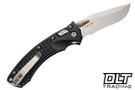 Microtech Amphibian Mini Ram-Lok S/E - Black Frag Handle - Stonewash Blade - 137MRL-10FR