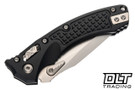 Microtech Amphibian Mini Ram-Lok S/E - Black Frag Handle - Stonewash Blade - 137MRL-10FR