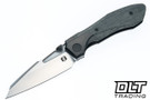 Null Voodoo Doll - Black DLC Titanium Bolster - Black Micarta - Stonewashed Vanax Blade