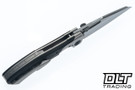 Null Voodoo Doll - Glass Bead Blast Titanium Bolster - Black CamoCarbon - Hand Rubbed Satin Vanax Blade