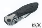Null Voodoo Doll - Glass Bead Blast Titanium Bolster - Black CamoCarbon - Hand Rubbed Satin Vanax Blade