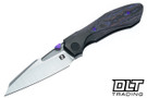 Null Voodoo Doll - Black PVD Titanium Bolster - Purple Haze FatCarbon - Belt Satin Vanax Blade