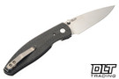 Three Rivers Manufacturing Atom Magnacut - Linerlock - 3D Sunburst Scales - Carbon Fiber