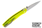 Three Rivers Manufacturing Atom Magnacut - Linerlock - 3D Sunburst Scales - Day Glo G-10