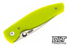 Three Rivers Manufacturing Atom Magnacut - Linerlock - 3D Sunburst Scales - Day Glo G-10