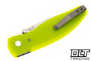 Three Rivers Manufacturing Atom Magnacut - Linerlock - 3D Sunburst Scales - Day Glo G-10