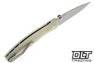 Three Rivers Manufacturing Atom Magnacut - Linerlock - 3D Sunburst Scales - Jade G-10