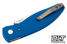 Three Rivers Manufacturing Atom Magnacut - Linerlock - 3D Sunburst Scales - Royal Blue G-10
