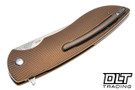 Herman Big Sting - Balinit Durana Titanium - Shiny Stonewash M398 Blade #0036