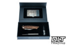 Herman Bee - Bronze Deep Engraved Nebula Ripple Titanium - Mirror Polished MagnaCut Blade #0279
