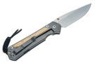 Chris Reeve Large Sebenza 31 - Box Elder Inlay - #113 - Back