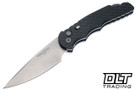 Pro-Tech TR-4 - Black Feather Textured Aluminium - Stonewashed MagnaMax Blade